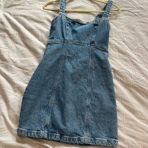 Zara Tie Back Denim Dress